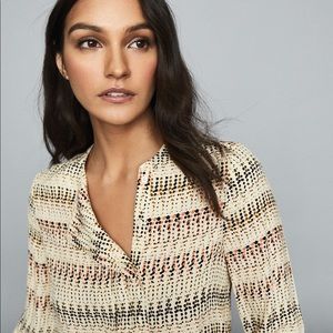 Reiss multi color blouse